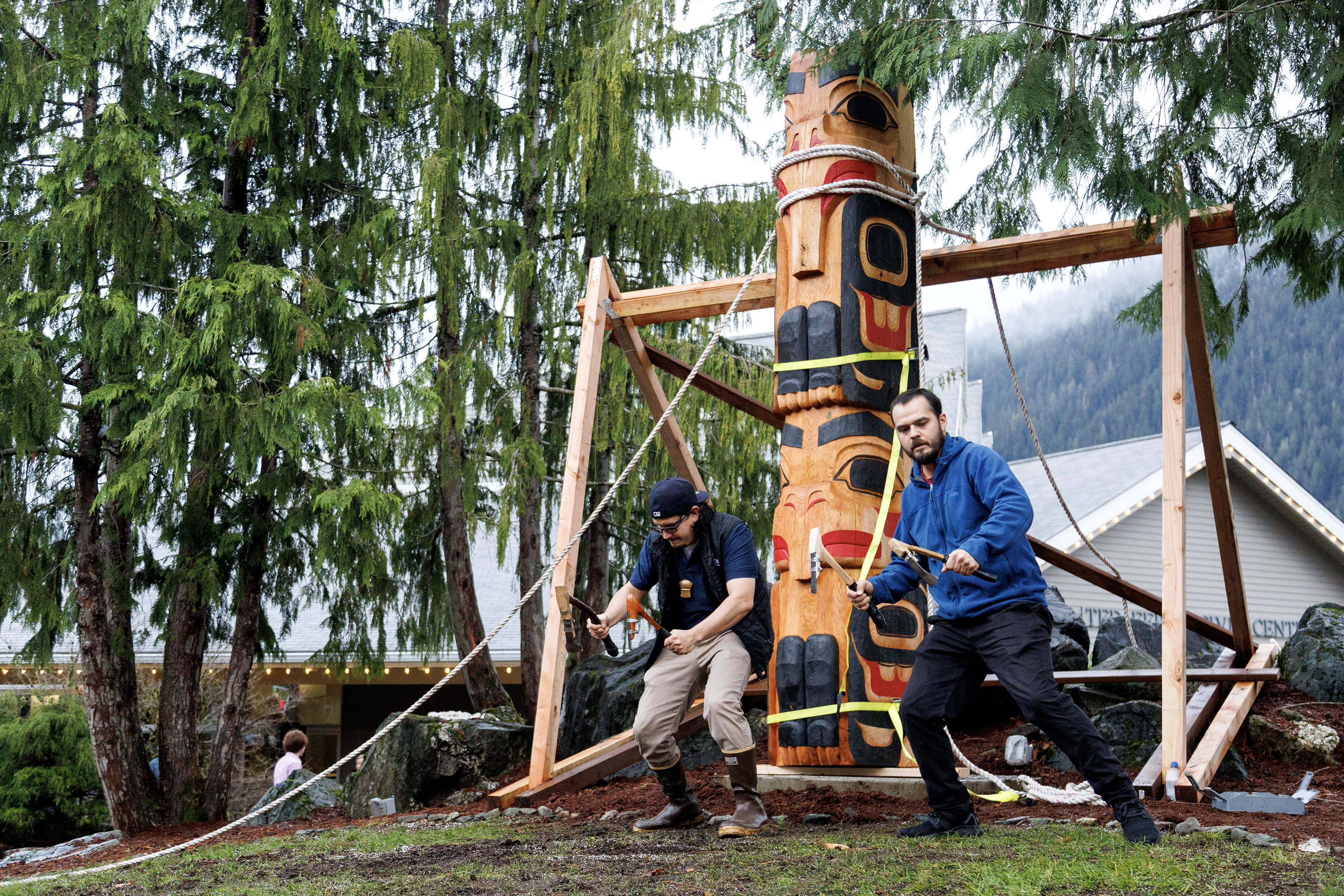 2023 11 10 Cape Fox 50th Anniversary Totem Pole