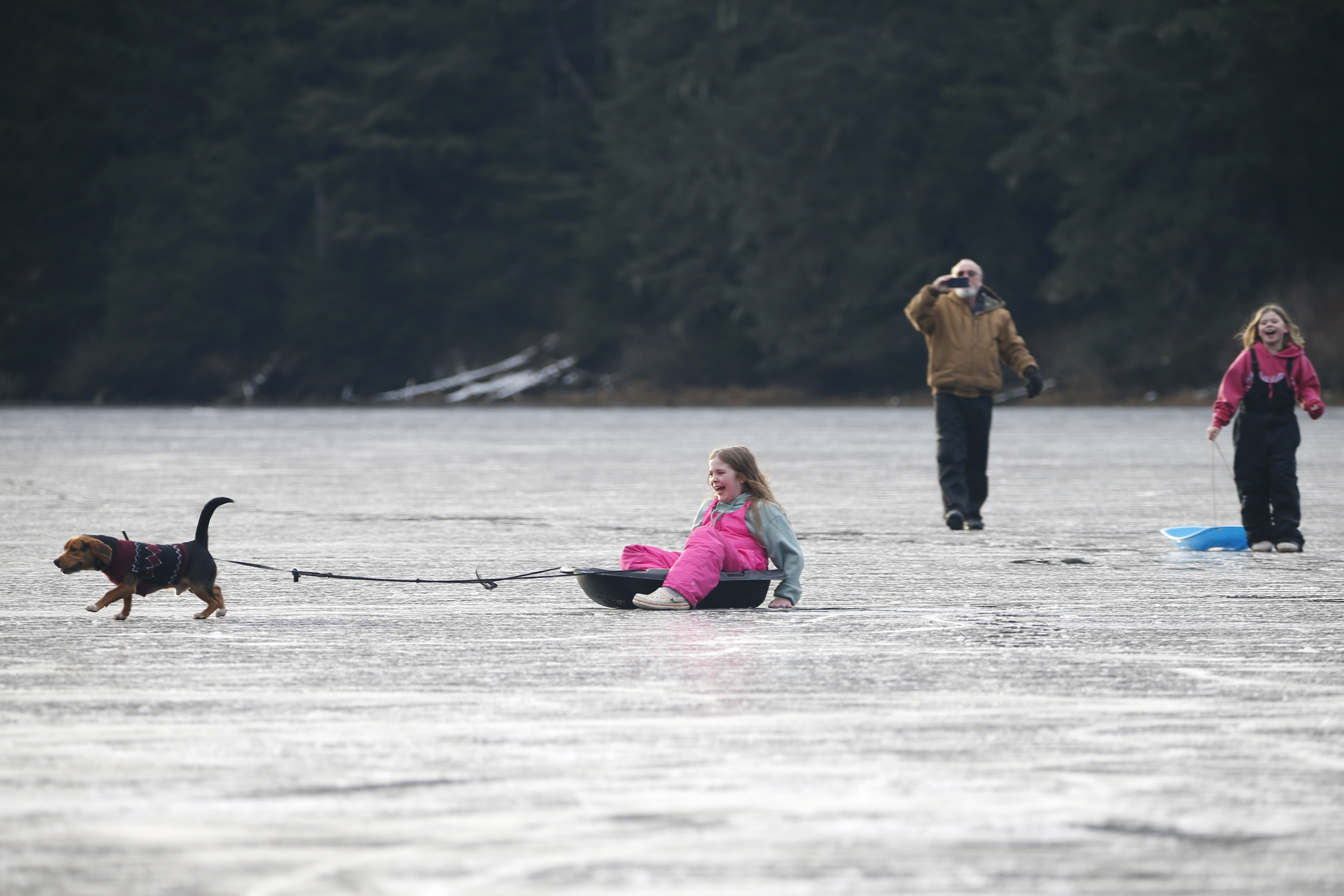 2024 01 14 Frozen Ward Lake 1