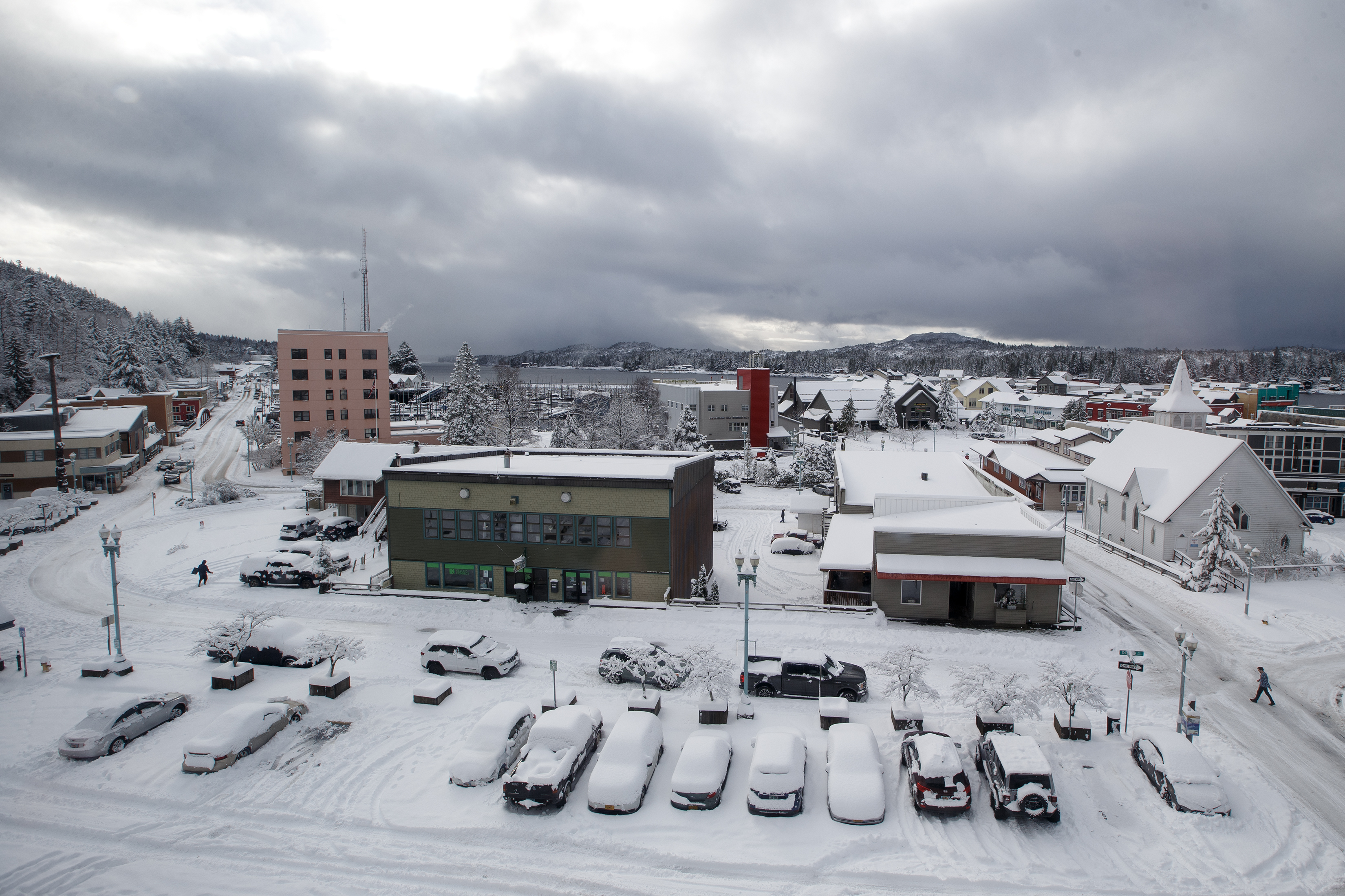 2024 02 28 Snowy Downtown