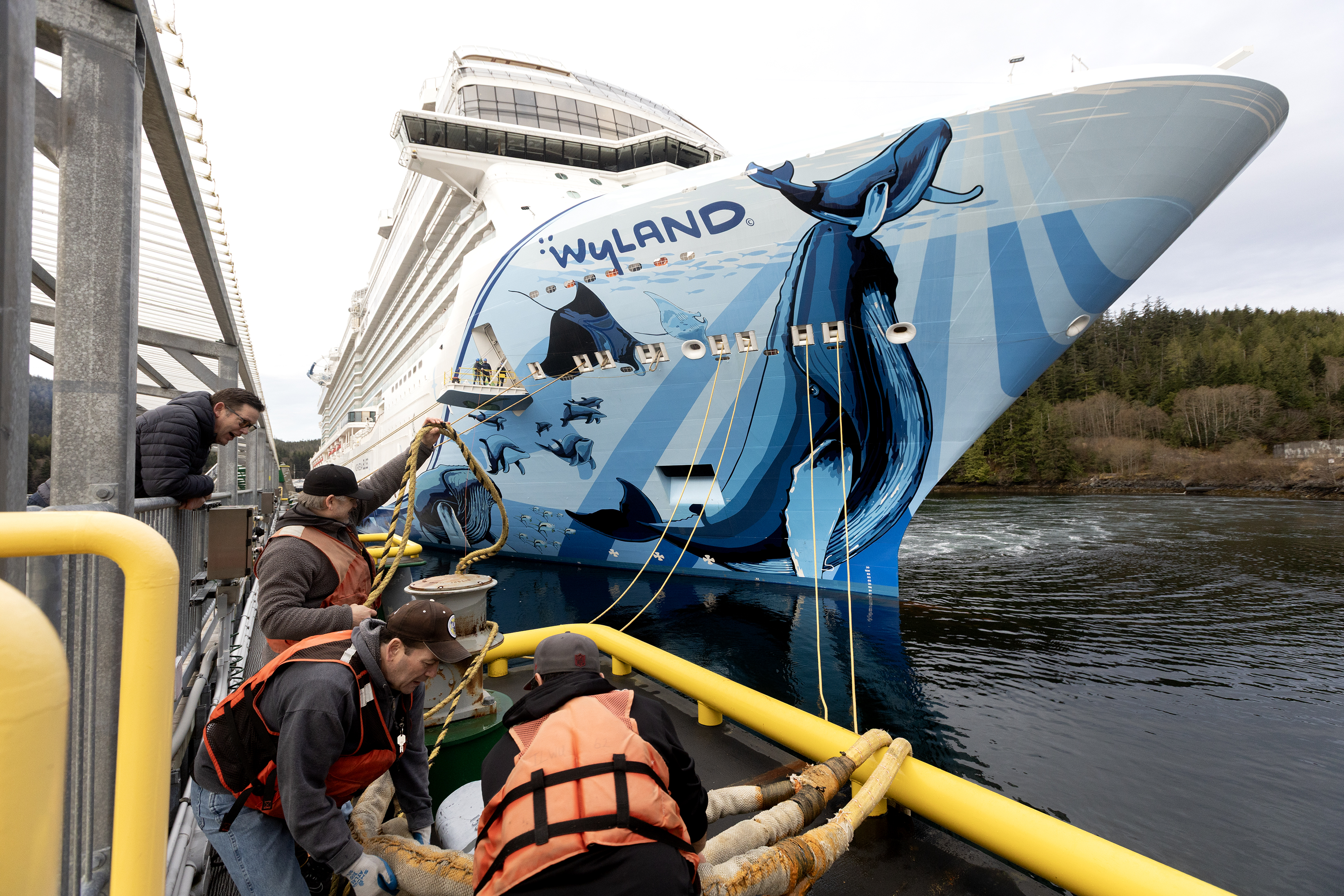 2025 04 17 First Cruise Ship Longshoremen