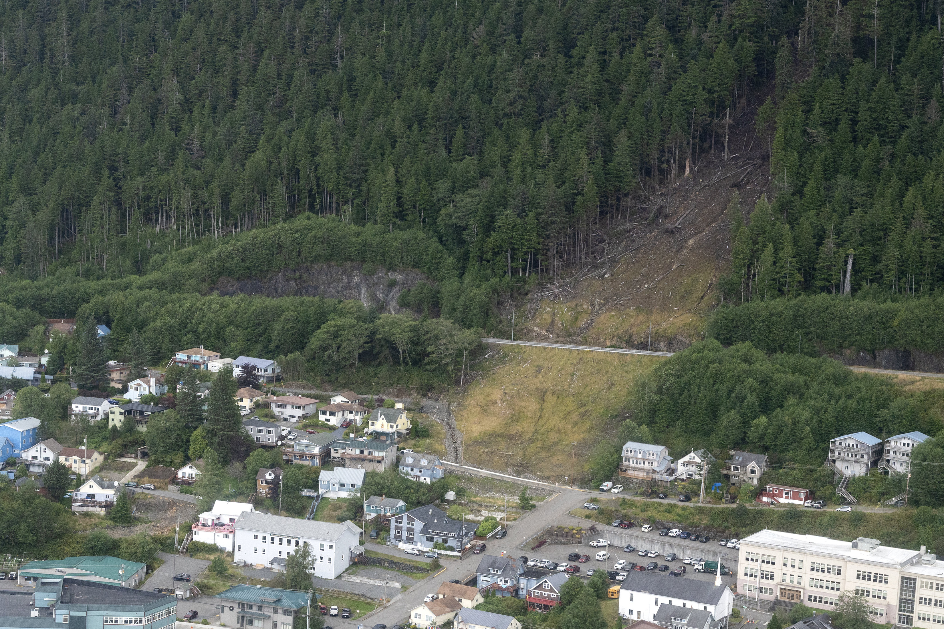 2025 08 07 Aerial 3rd Ave Landslide Site