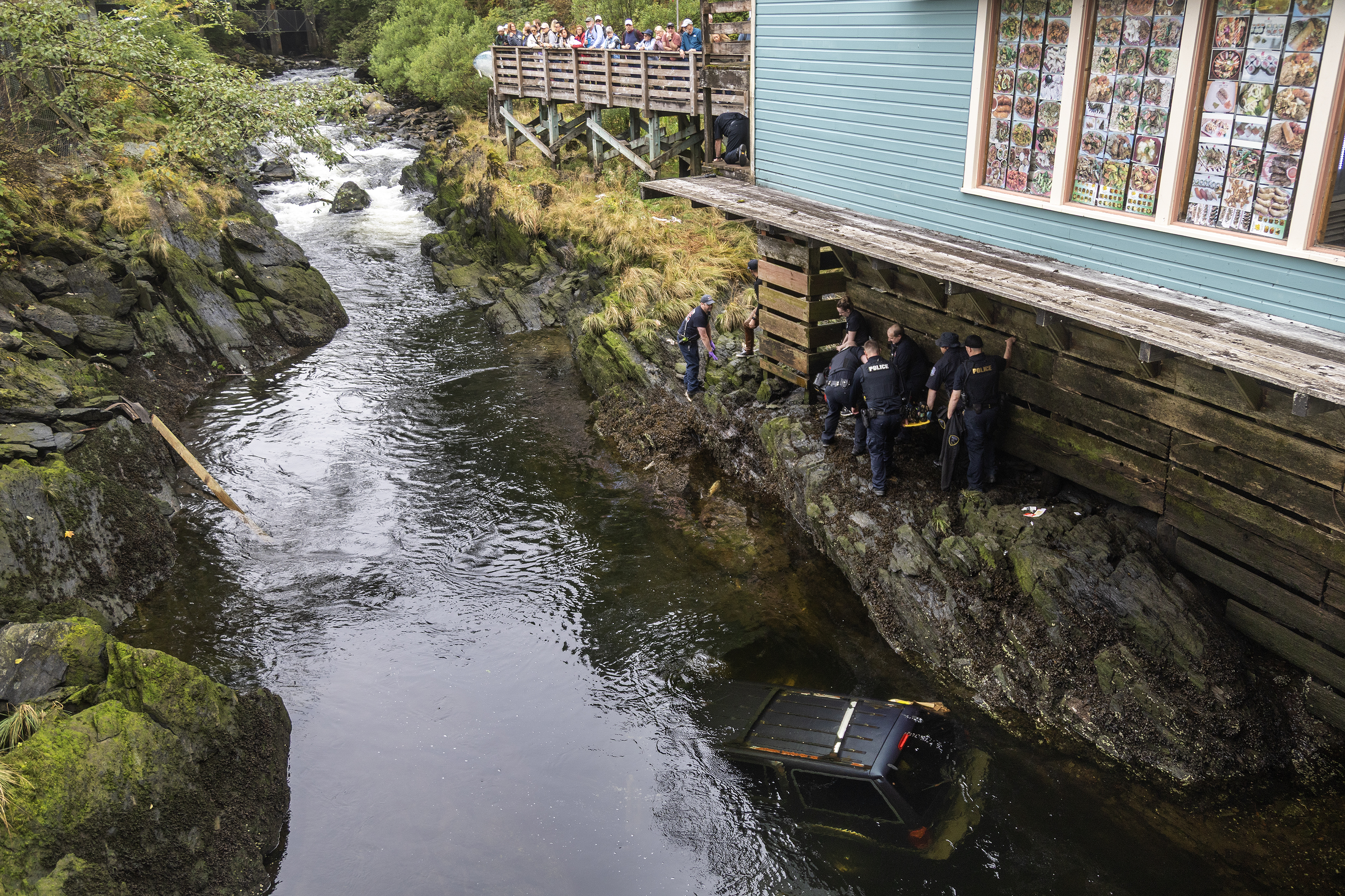2025 09 04 Ketchikan Creek Car Crash 1