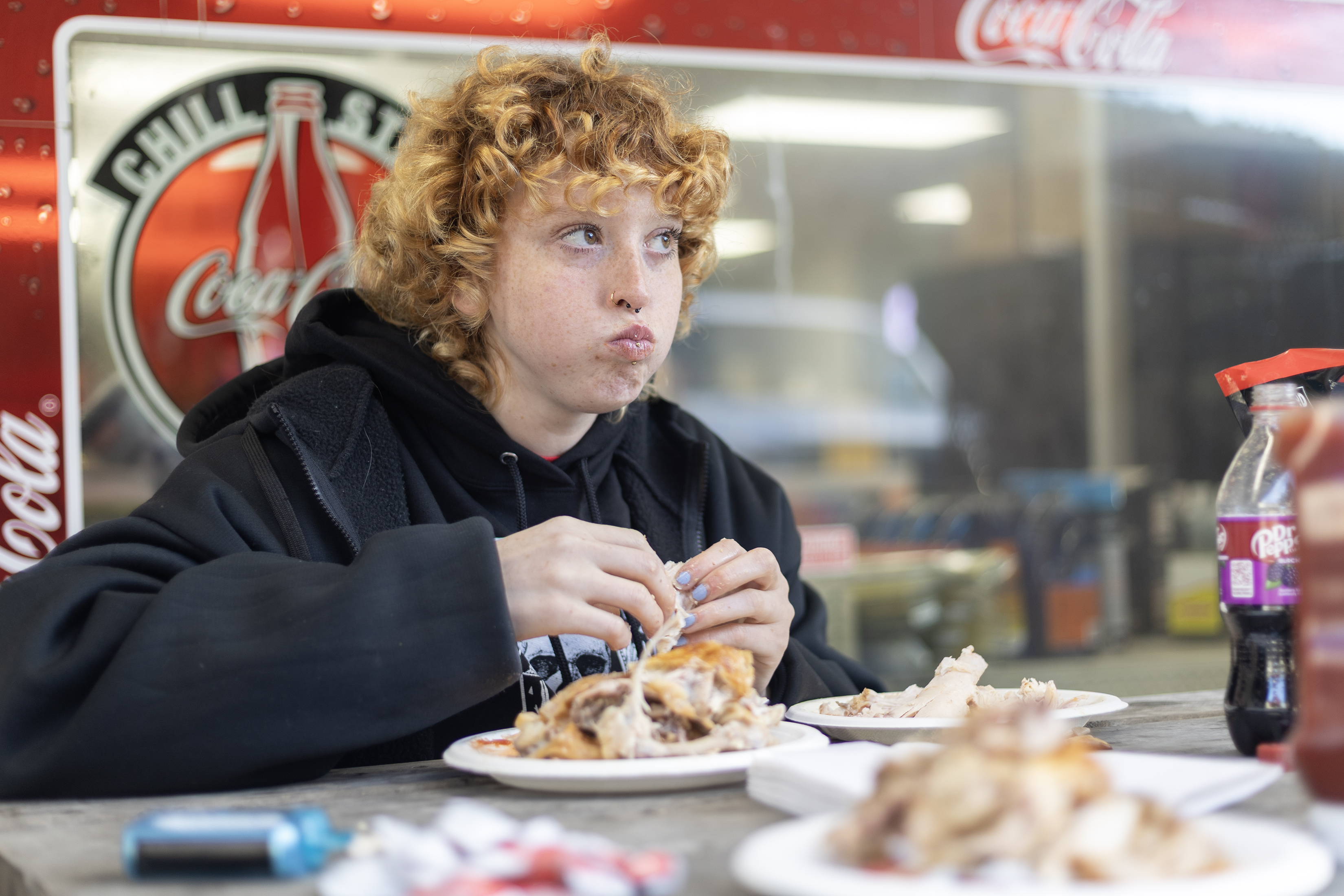 2025 11 03 Sarah Collins Eats Chicken 1