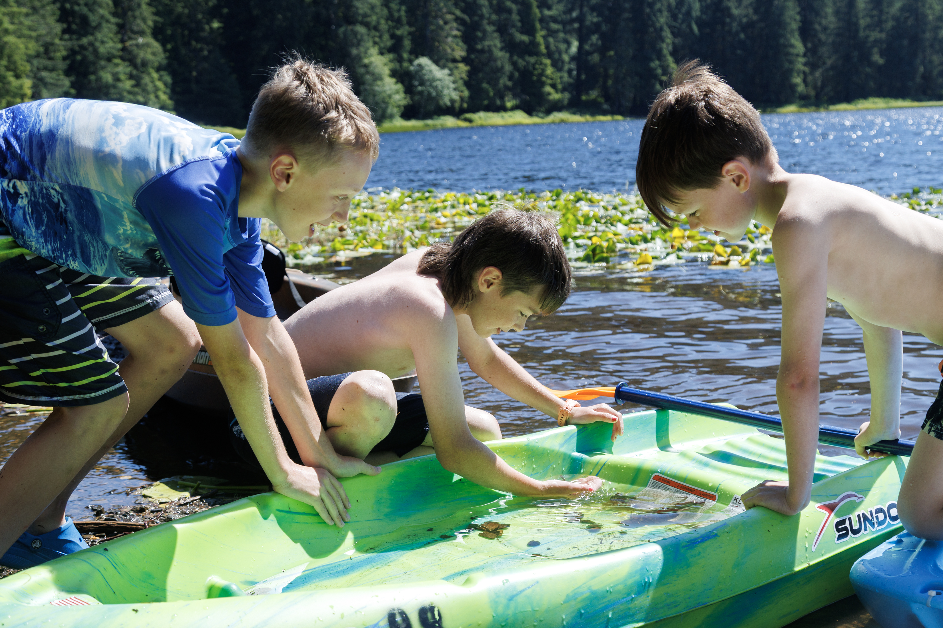 2026 07 21 Ward Lake Kayak Kids 2