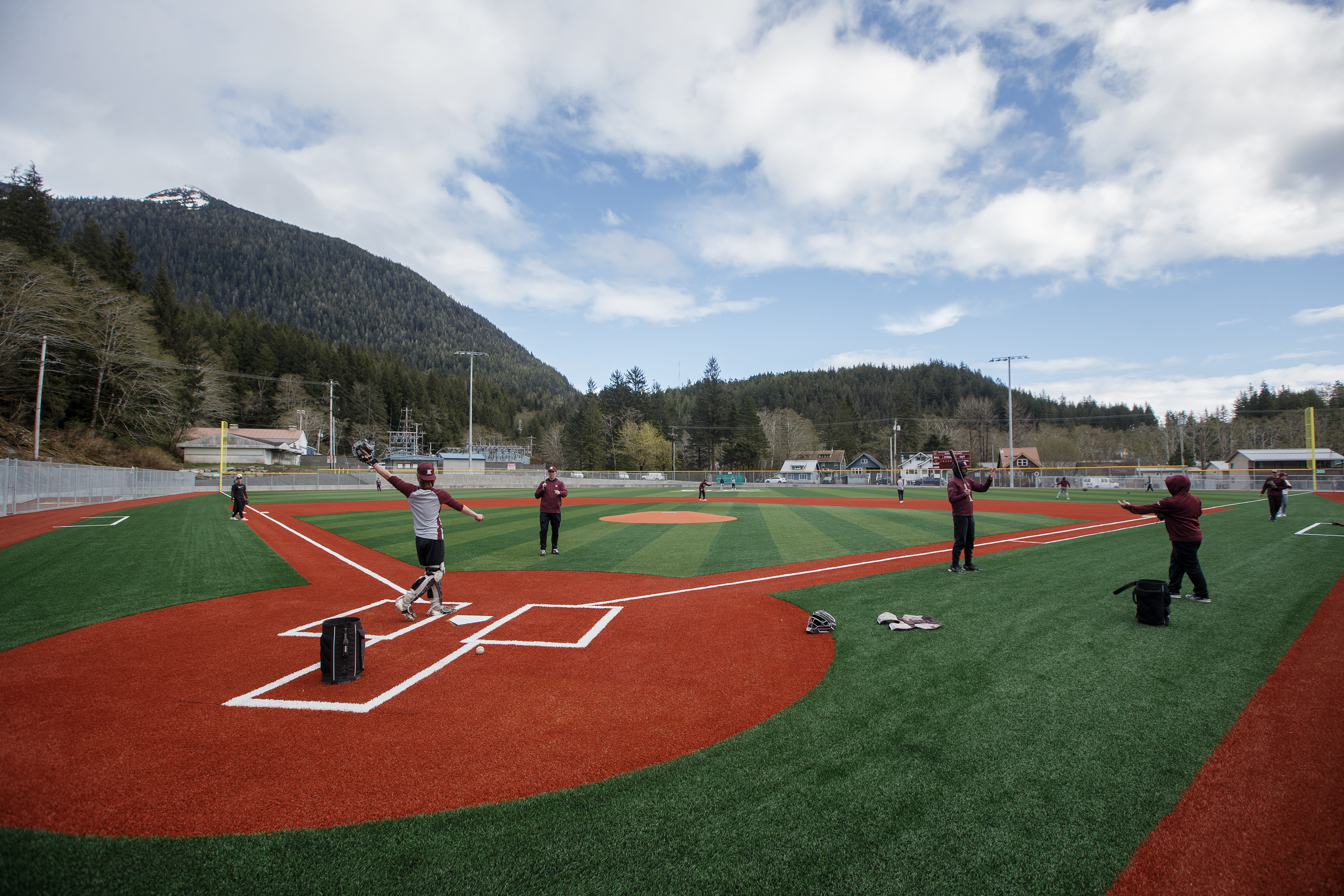 2024 04 24 First Baseball Practice Turf 1